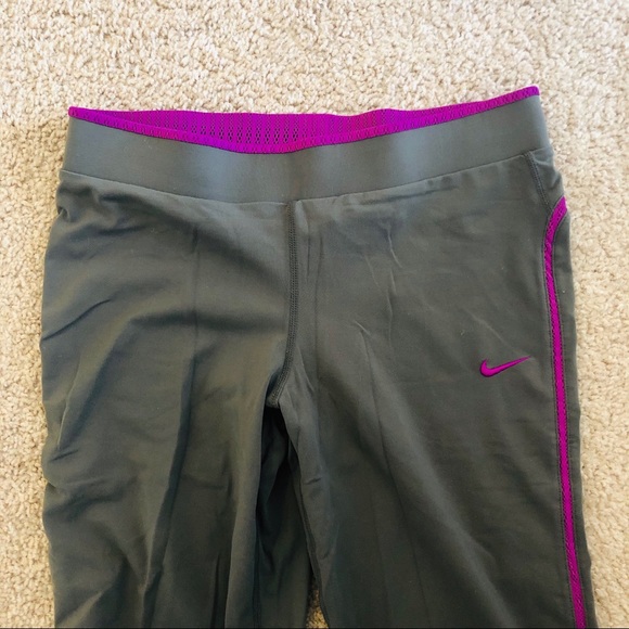 Nike Pants - 5/$25 Nike FIT Dry Gray and Purple Work our Capri